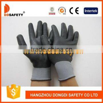 DDSAFETY Hot Sale Black PU Gloves PU Working Gloves