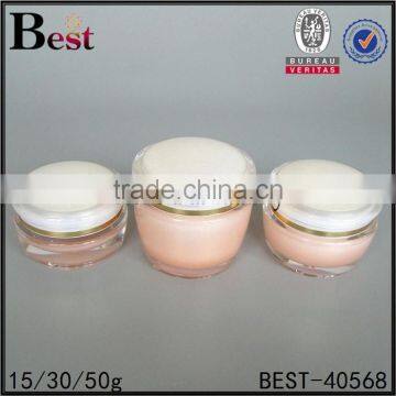 15ml 30ml 60ml 120ml Plastic Lotion Bottle Design Unique Shape Acrylic Jars With Caps Series photo-3