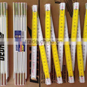 High Quality Brich Wood Ruler Yellow and White Coloer photo-3