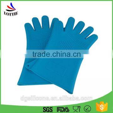 Hot Sale Kitchen Waterproof Silicone Oven Gloves Heat Resistant Silicon Gloves for Cooking/silicone Mitts photo-2