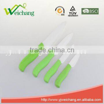 WCK341 artwork painting blade and rubber with PP Wholesale Coloured 5 pcs set Kitchen Ceramic Knife