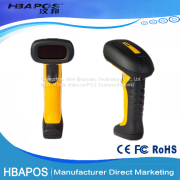 HBA-1208 supermarket waterproof bar code reader handheld laser barcode scanner