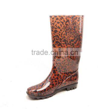 leopard print sexy waterproof rain boots manufacturer