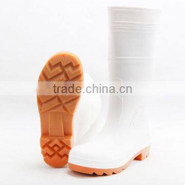 White Pvc Safety Boots Men Gumboots Wholesale photo-3