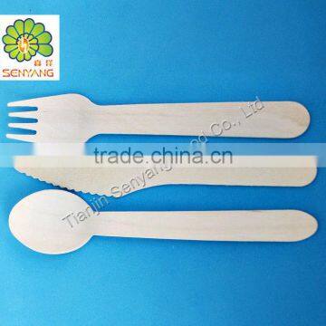 direct manufacture eco-friendly birch wooden cutlery