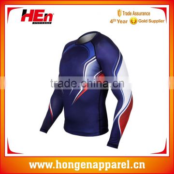 Hongen apparel top grace custom compression tops, MMA custom compression shirts