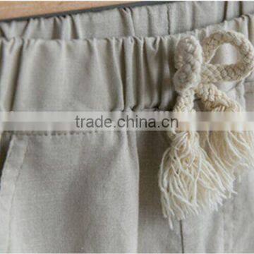 Newest Kids Boy LINEN Shorts Korean Version of Casual Pants photo-3