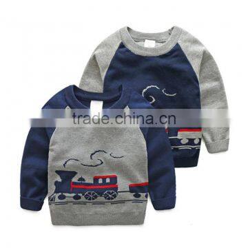 New arrival baby boy sweater designs long sleeve pullover for 2-7 years