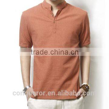 Men's White Linen Shirt HOT! MSRL0057 photo-2