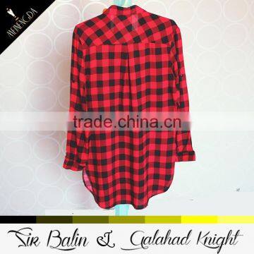 China YiWu Garment Factory Direct Supply Latest Casual Shirt Designs for Women With Competitive Price photo-3