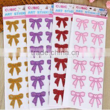 Wholesale Custom Glitter Crystal Sticker Diy Self Adhesive Back Glue Acrylic Rhinestone Sticker photo-3