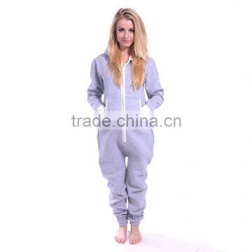 Cheap Adult Onesie Hooded Pajama Zipper up Adult Onesie Plain Colour photo-5