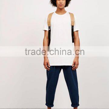 2017 Fashion Black T-Shirts Own Logo MGOO Custom Longline T Shirt Top Sell 100% Cotton Streetwear photo-5