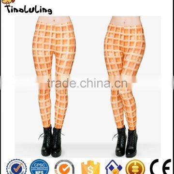 2017 3D Women Printed Leggings for women Waffles pattern leggings fitness pants