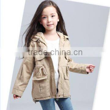 2016 new design autumn winter camel pink children girls coats