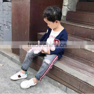 1-7 Years 2017 New Wholesale Cotton Full Sleeves V-Neck Knitting Baby Boys Girls Coats (pick Size Color) photo-2