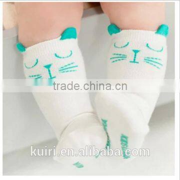 100% Cotton Baby Socks Slip-resistant Floor Socks Cartoon Kids Socks photo-5