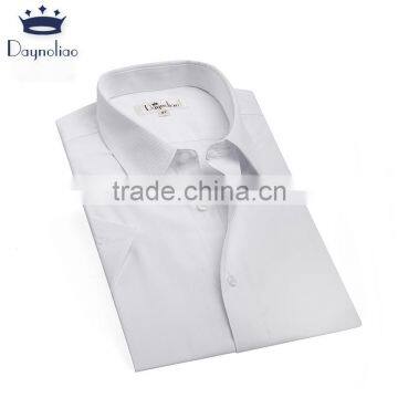 Daynoliao Latest Design Twill Cotton White Short Sleeve Cotton Men Shirt photo-2