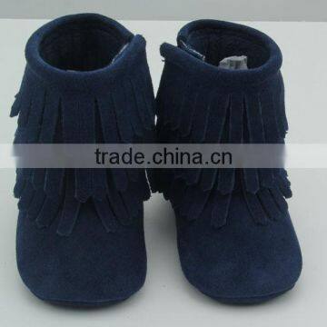 Three Layers Handmade Lovely Soft Sole Moccasins Baby Boots photo-3