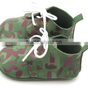 2017 Amazon New Design Printing Genuine Leather Baby Boys Leather Shoes photo-4