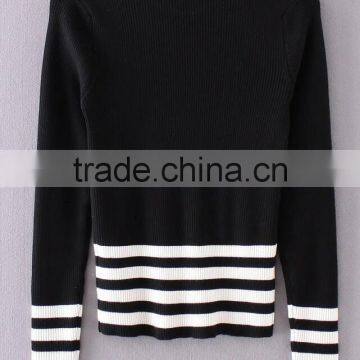 EY0886S New Design 2016 Women Fashion Stripe Pullover Sweater photo-3