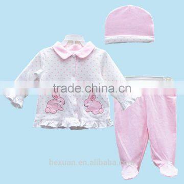 Spring Autumn 3PCS/Set Newborn Infant Baby Boy Girl Suits photo-5