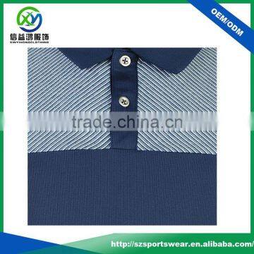 Stripe Design Two Button Stripe Golf Polo Shirts for Men 2017 photo-3