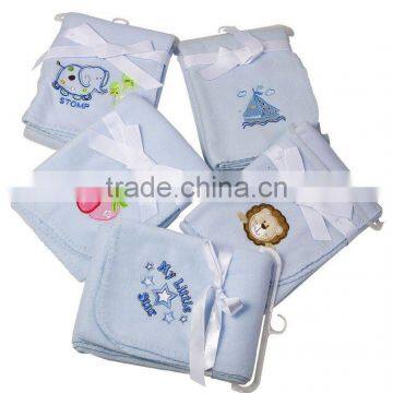 baby fleece blanket/baby blankets of polar fleece/embroidered fleece blanket
