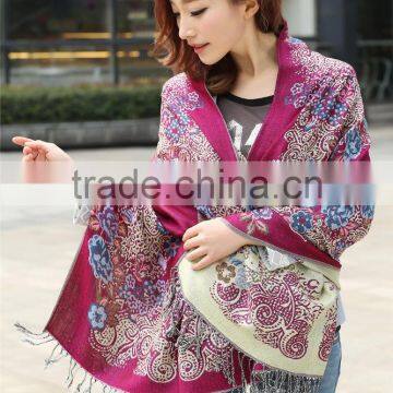 Hot Sale Women Cheap Promotional Scarves , Mix-color Shawl Scarves From China Factory photo-2