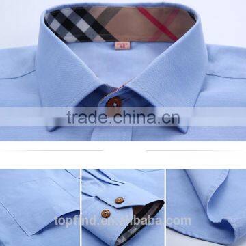 Wholesale OEM Supply High Fashion Colorful 100% Cotton Special Collar Oxford Shirt for Man photo-6