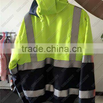 PU COATING UPF 50+ CUSTOMIZED HI VIS YELLOW WORK JACKET