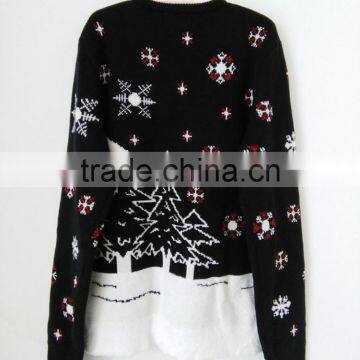 Christmas Knitting Reindeer Jacquard Winter Jumper Sweater for Ladies photo-4