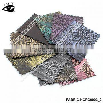 Synthetic Nubuck Leather for Shoes PU Leathers for Bags Furnitures