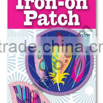 mini color Iron on PU patches heat press patches fabric patch