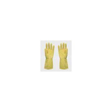 Unlined Household Latex Gloves , Kitchen cleaning latex glove