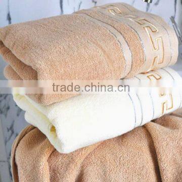 100% cotton dobby border bath towels