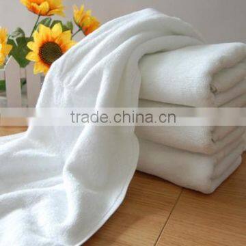 white plain cotton 70*140 cm bath towel/hotel towel