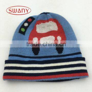 Top quality newly design cute cartoon baby hat with hair