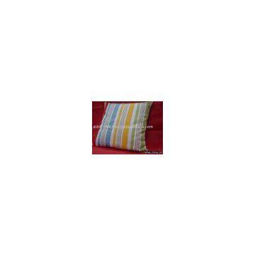 Filled Cushion In Multicolored Stripe