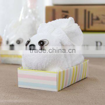 Soft White Rabbit Egyptian Cotton Towel for Gift photo-3