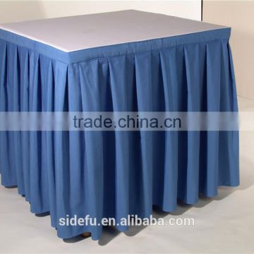 Wholesale Customized Fancy Square Ruffled Table Skirt