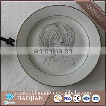 wholesale sublilmation blank ceramic dinner plate