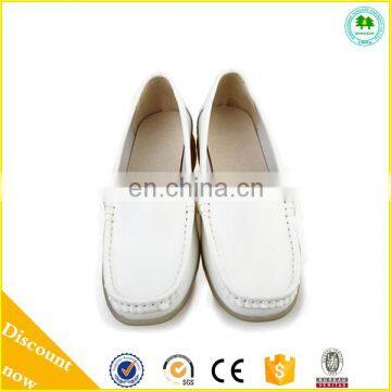 2015 New Design White Leather Nurse Shoes White Lace Up Nurse Shoes photo-6