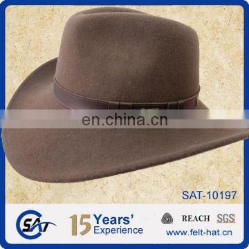 100% pure Australian brown cowboy hats, stetson cowboy hat