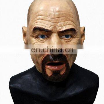 Latex Heisenberg Halloween Fancy Dress Costume Breaking Bad Walter White Mask