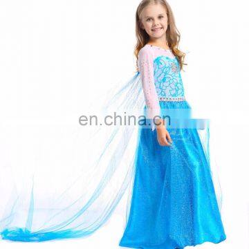 2017 new designs frozen elsa cosplay children costume for party