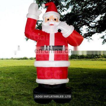 AOQI big discount best quality Stand Christmas santa inflatable model