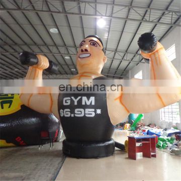 2017 Hot sale Outdoor 5 m high giant anytime fitness inflatable muscle man for fitness club from custom inflatable manufacturer