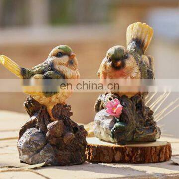 resin bird ornaments for home