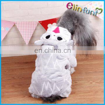 Cute Dogs Coat Pet Outfit Soft Warm Flannel Clothing